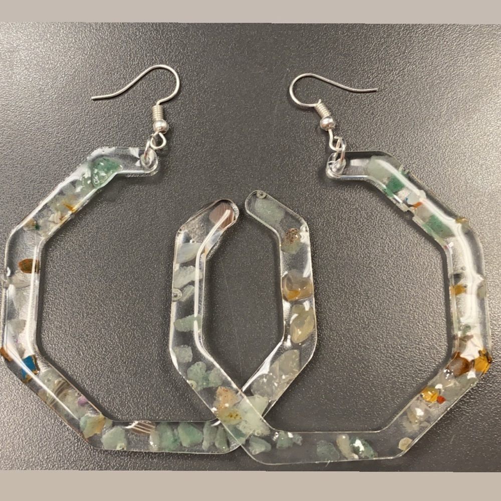 Stone earring